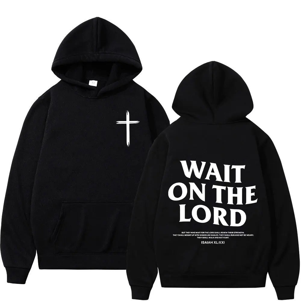 Wait On The Lord Scripture Hoodie