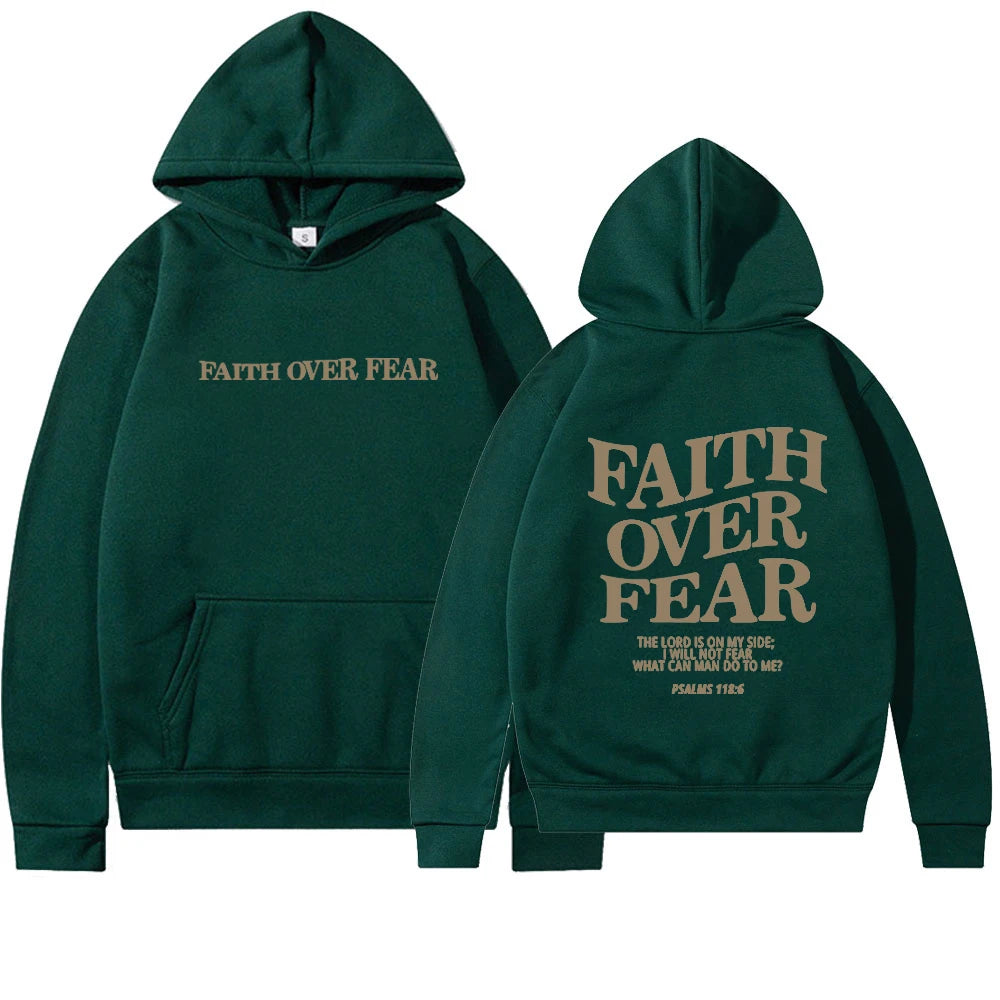 Faith Over Fear Scripture Hoodie