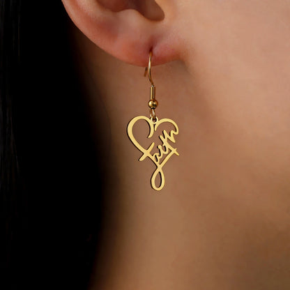 Faith Heart Earrings – Elegant & Inspirational Jewelry