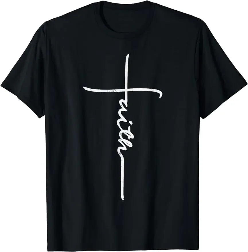 Faith Cross T-Shirt – Simple and Elegant