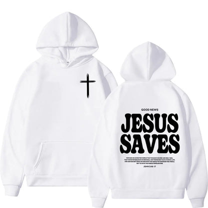 Jesus Saves John 3:16 Unisex Hoodie