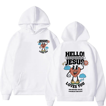 Hello Jesus Christian Unisex Hoodie
