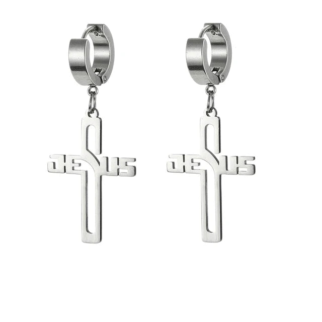 Jesus Cross Earrings – Elegant Christian Jewelry