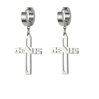 Jesus Cross Earrings – Elegant Christian Jewelry