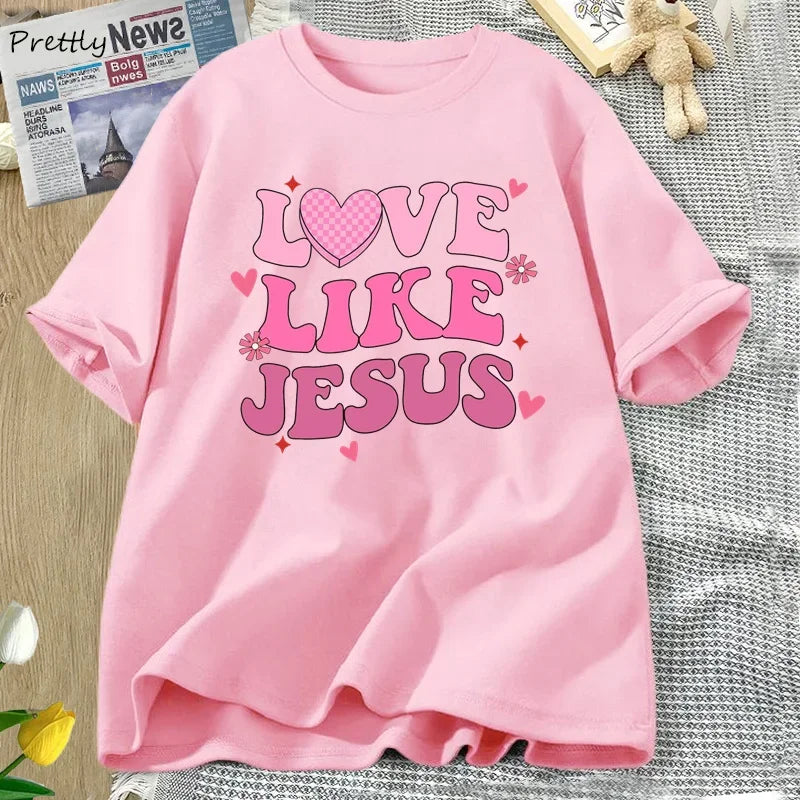 Love Like Jesus T-Shirt – Faith & Kindness