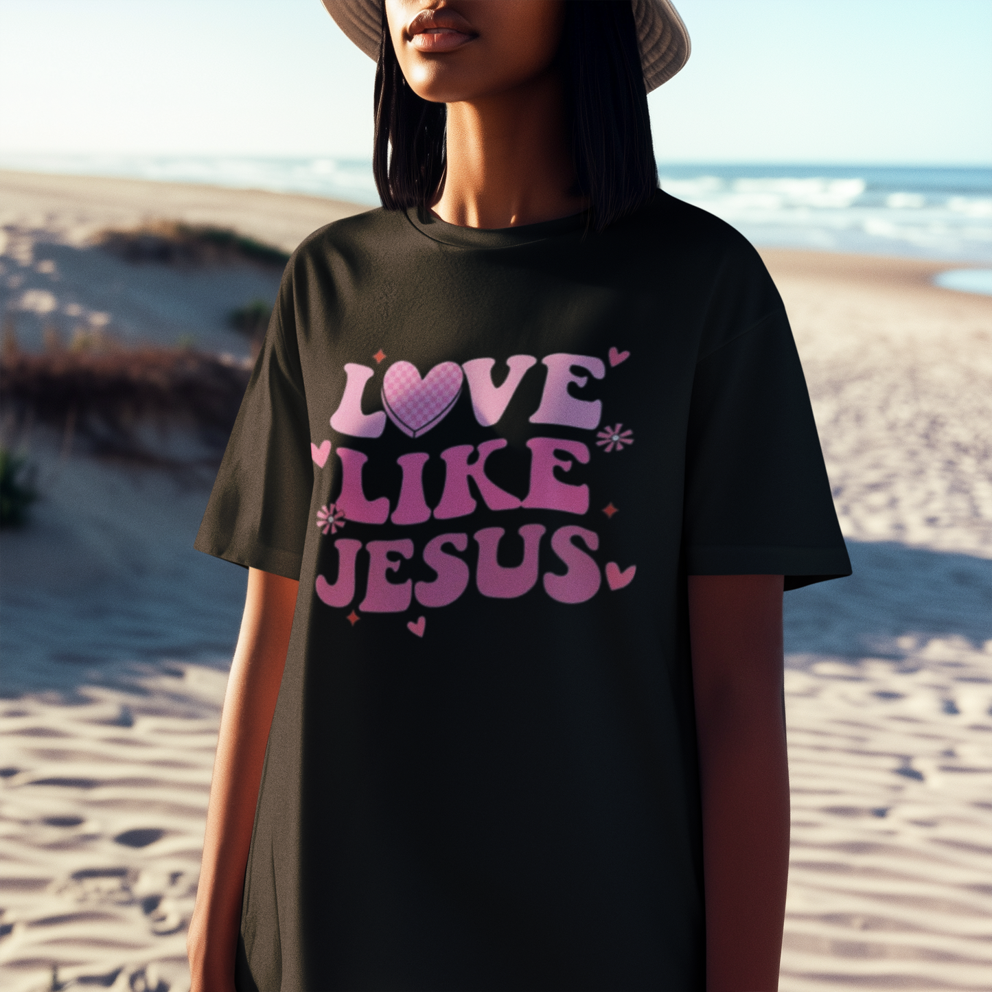 Love Like Jesus T-Shirt – Faith & Kindness